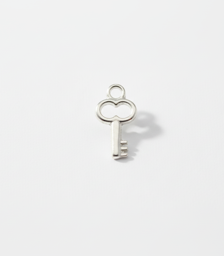 925 Tiny Key Charm
