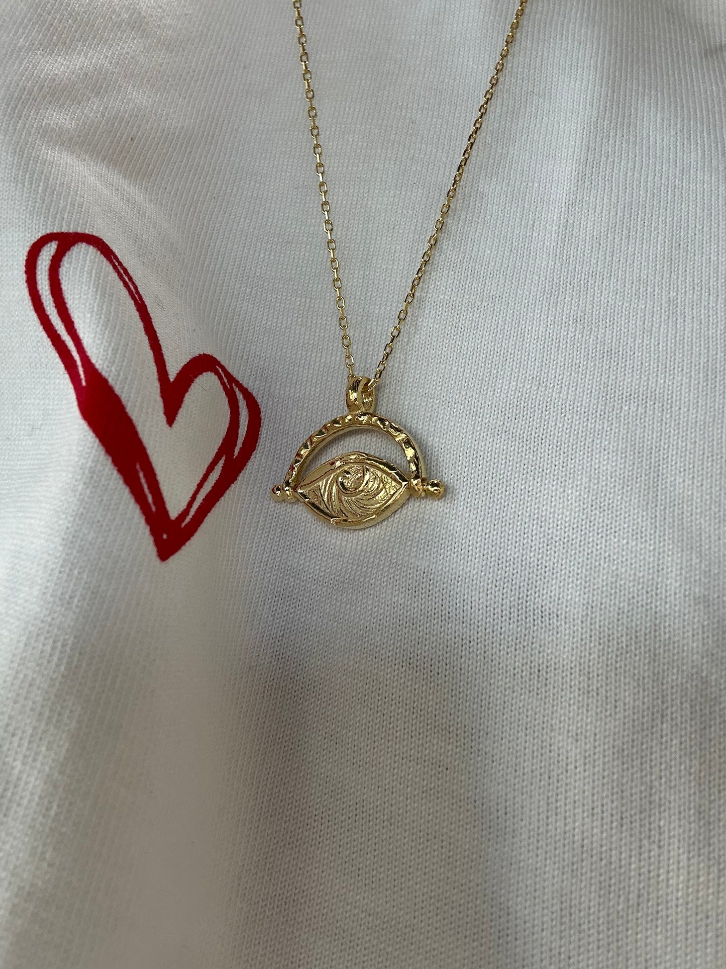 925 Rotate Eye Necklace