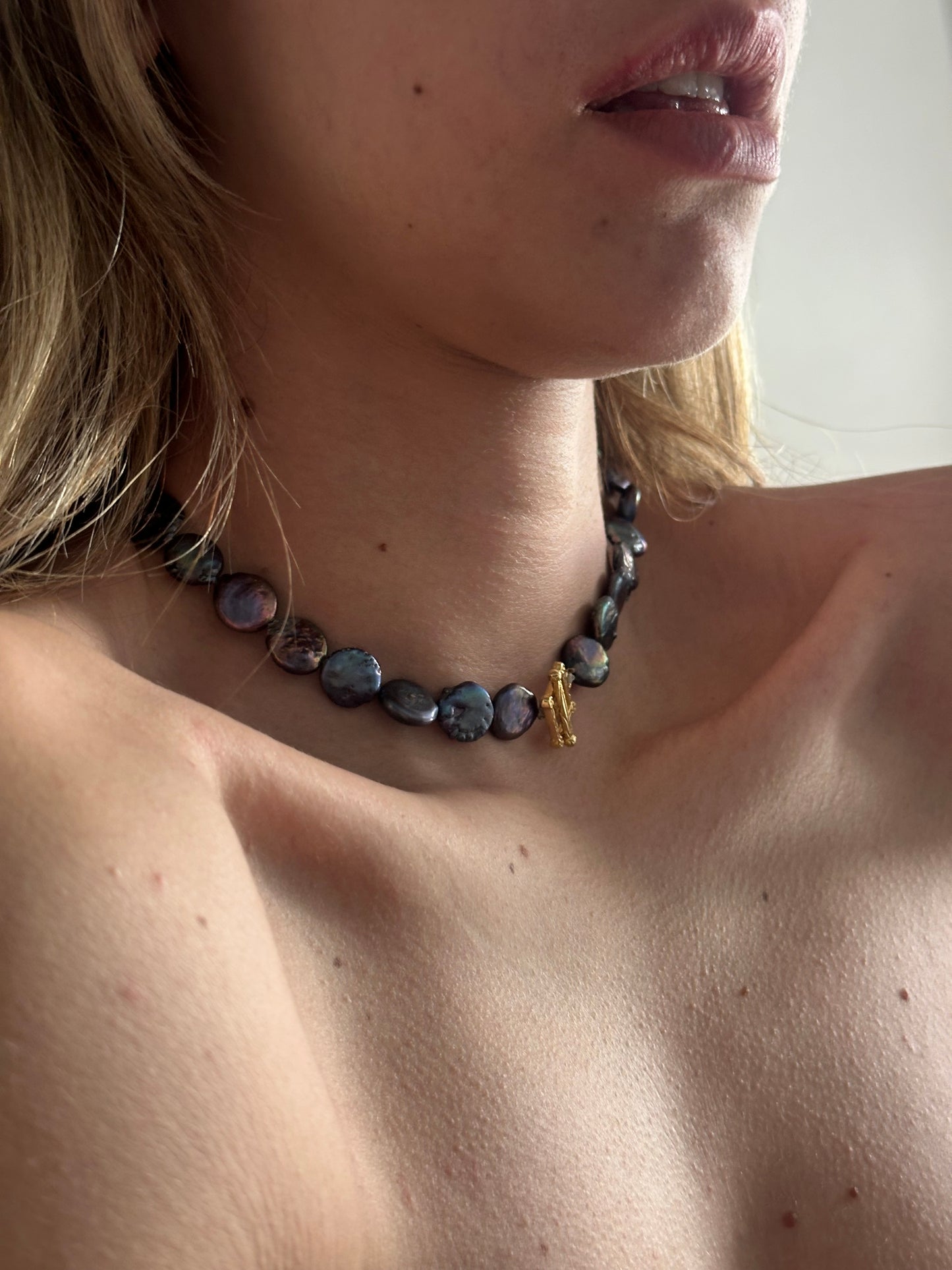 925 Braoque pearl necklace