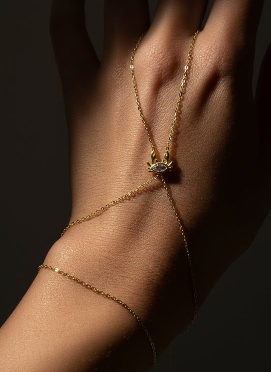 925 Minimalist Beach Hand Bracelet