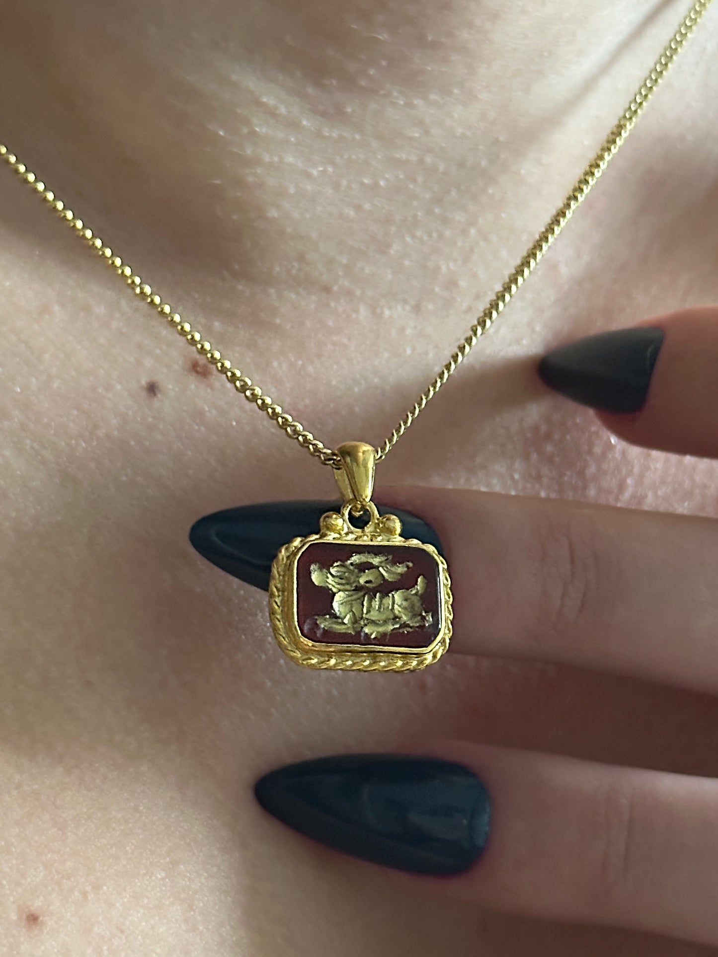 925 Vintage Dragon Necklace