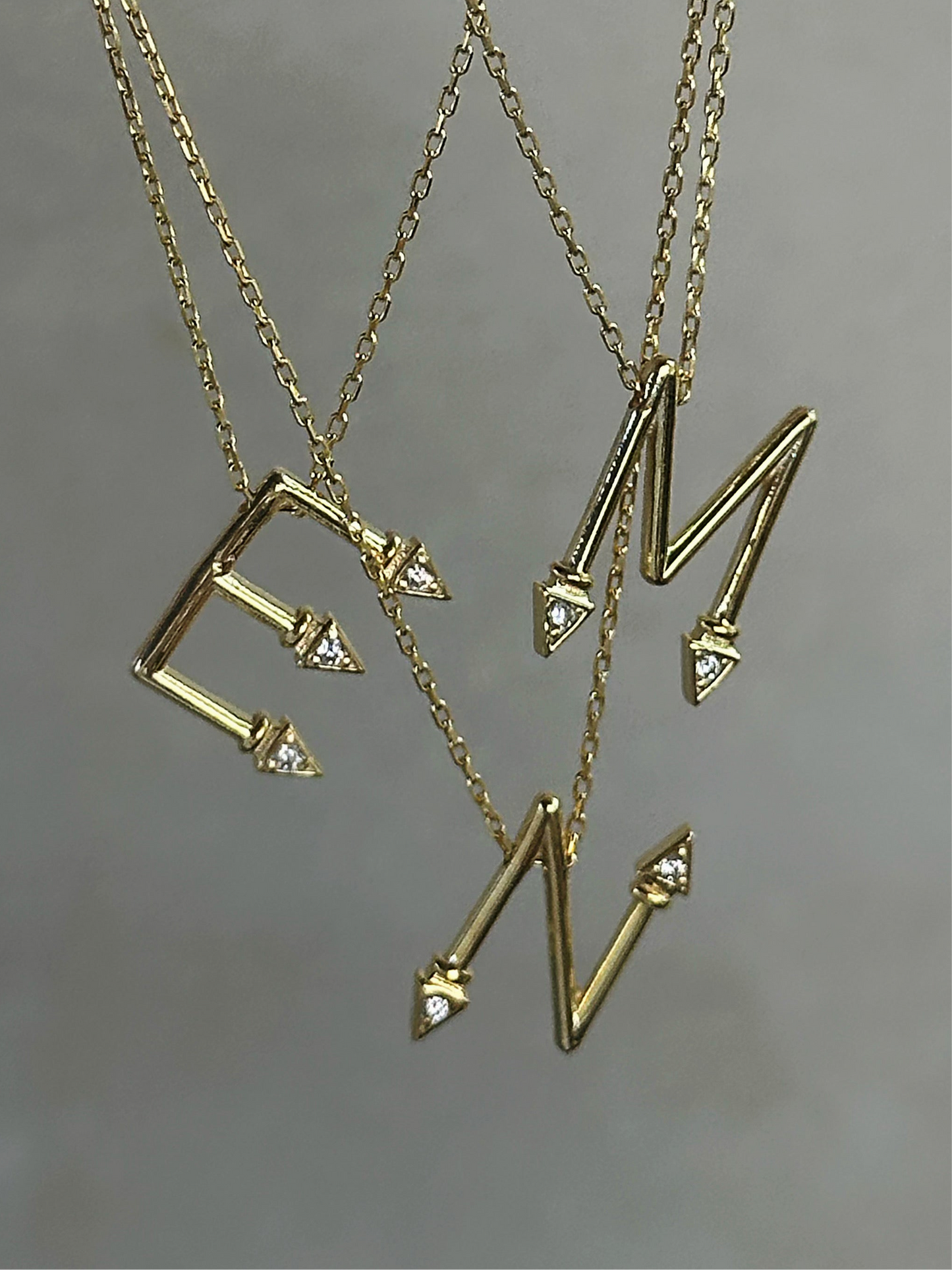 925 Elegant Letter Necklace
