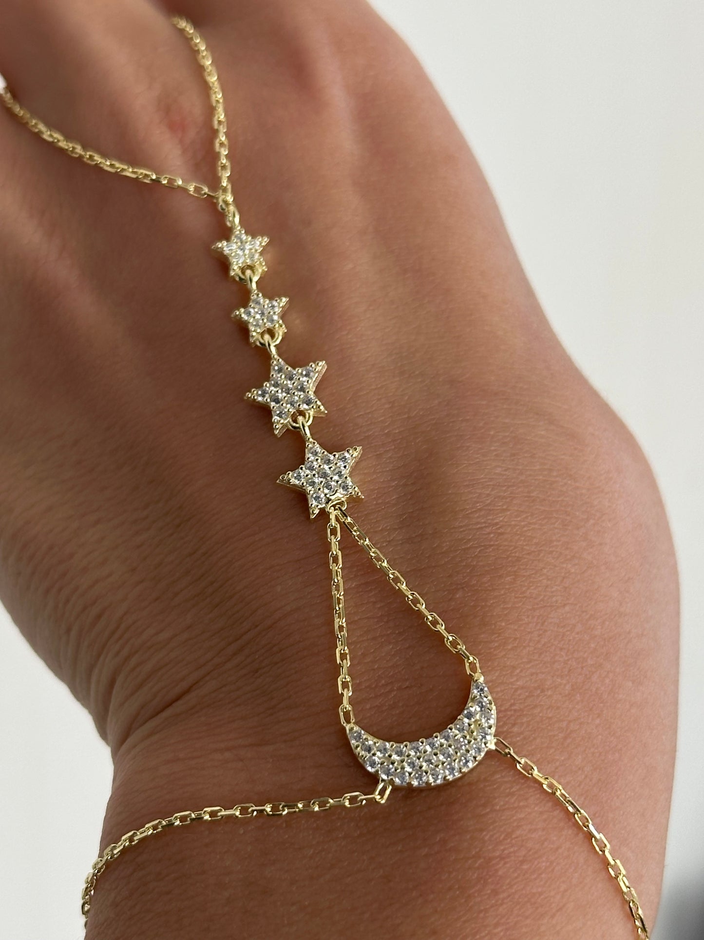 925 My Sky Hand Bracelet