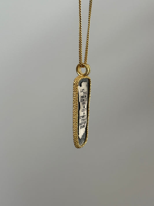 The 925 “Let the Poems” necklace