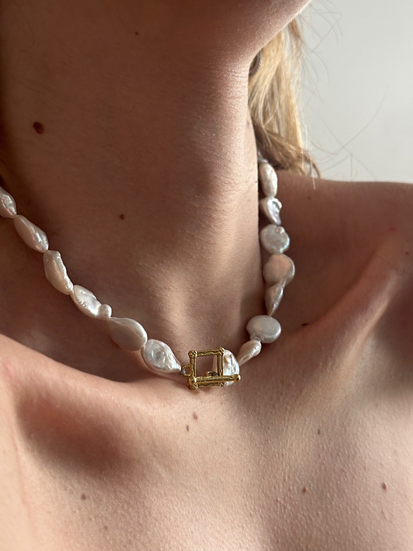 925 Braoque pearl necklace