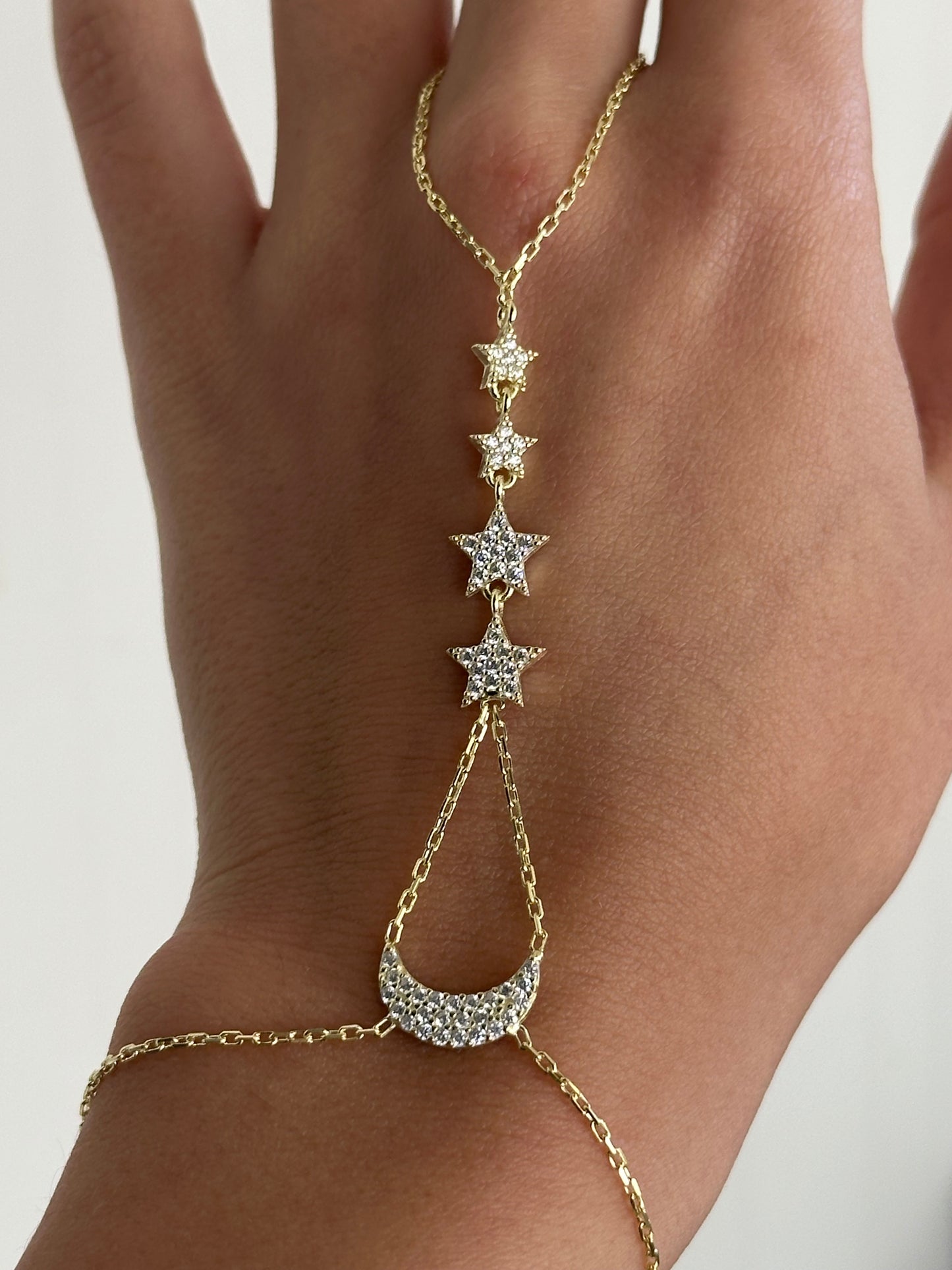925 My Sky Hand Bracelet