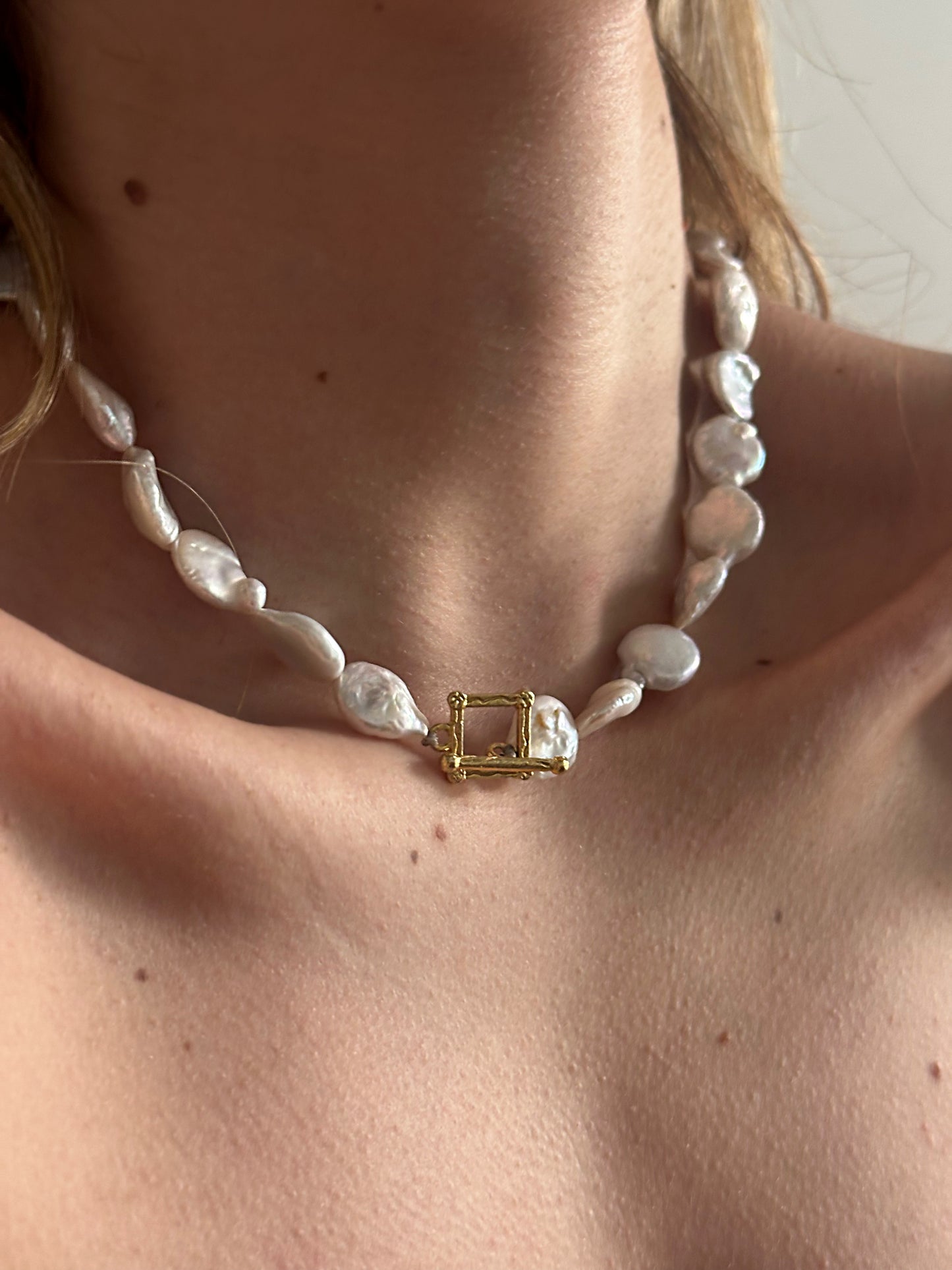 925 Braoque pearl necklace