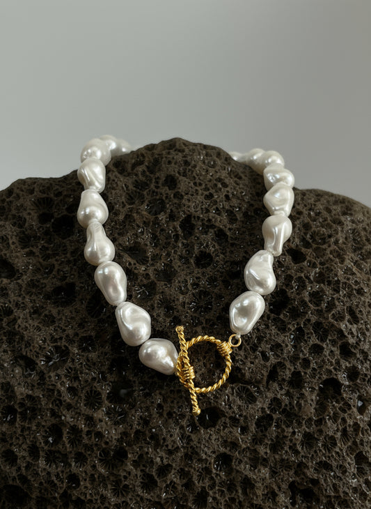 925 Irregular Sea Wave Necklace