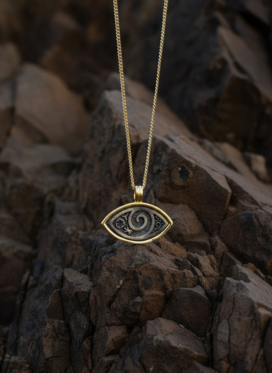 The 925 Protective ethnic eye necklace
