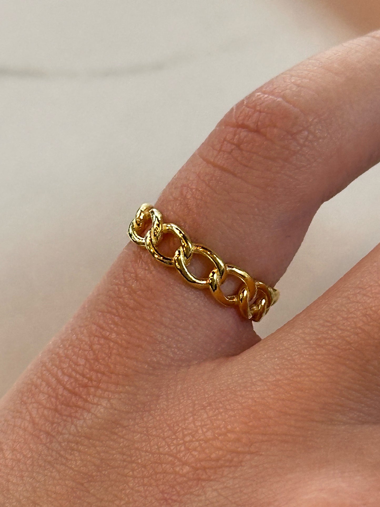 925 Chain Little finger ring