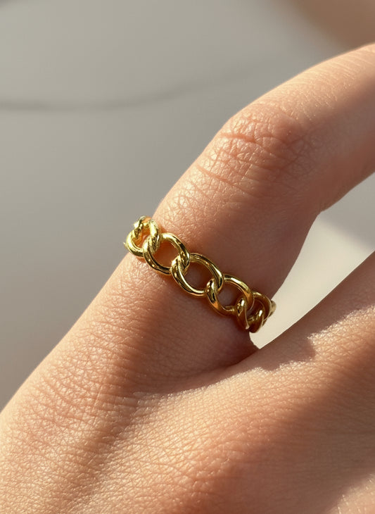 925 Chain Little finger ring