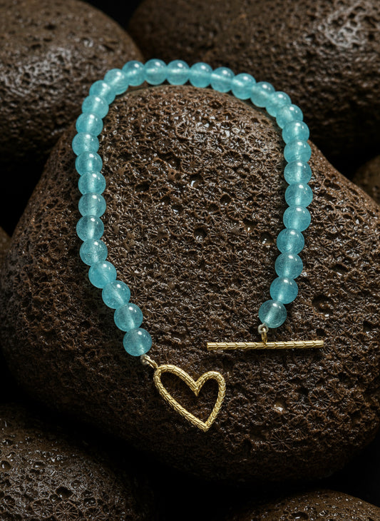 Aquamarine Gem Necklace