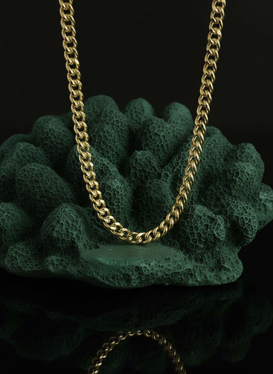 Kalın Curb zincir kolye