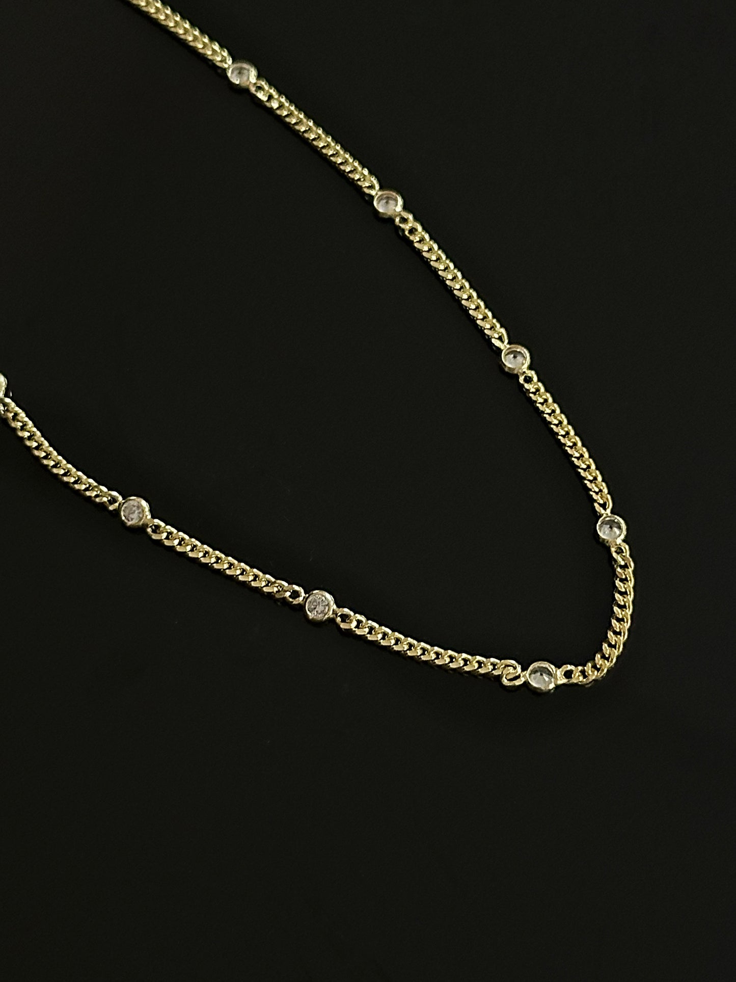 925 Gemstone Curb Chain