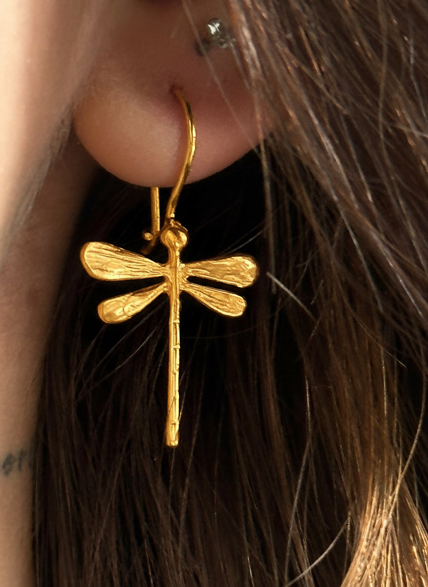 925 Dragonfly earring