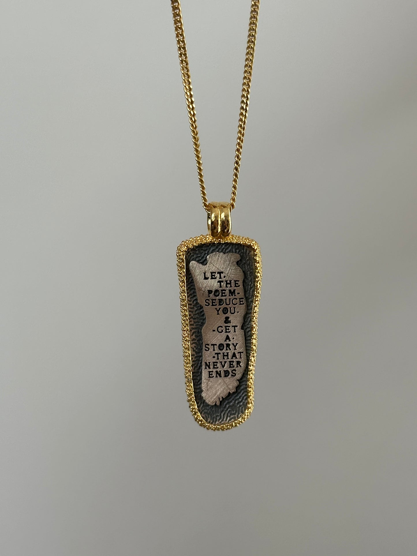 The 925 “Let the Poems” necklace