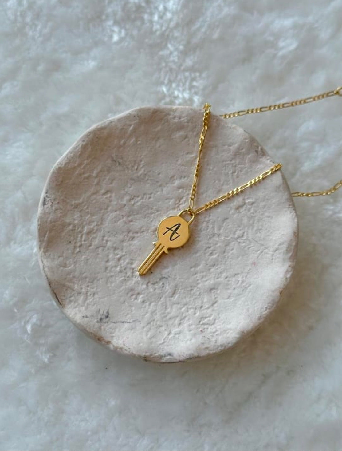 925 Key Letter necklace