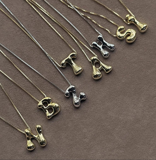 925 Baloon letter necklace