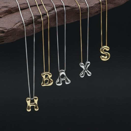 925 Baloon letter necklace