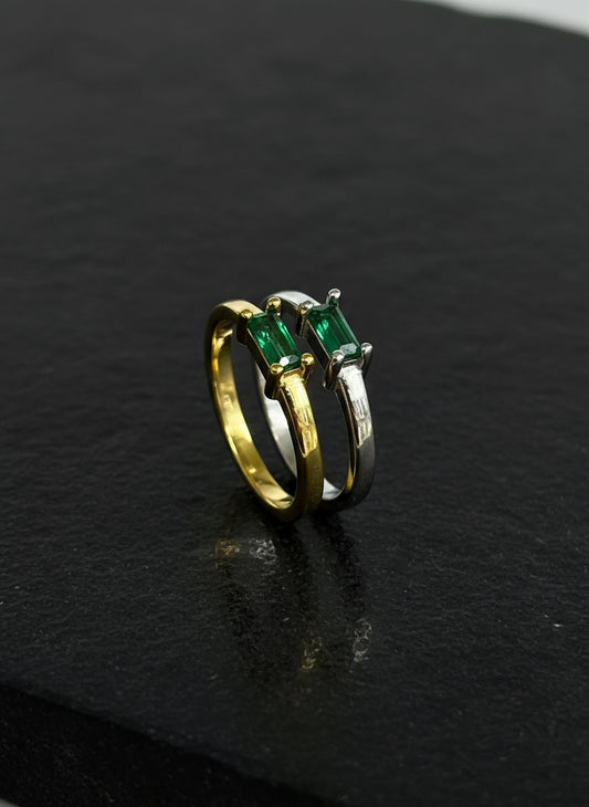 925 Emerald ring
