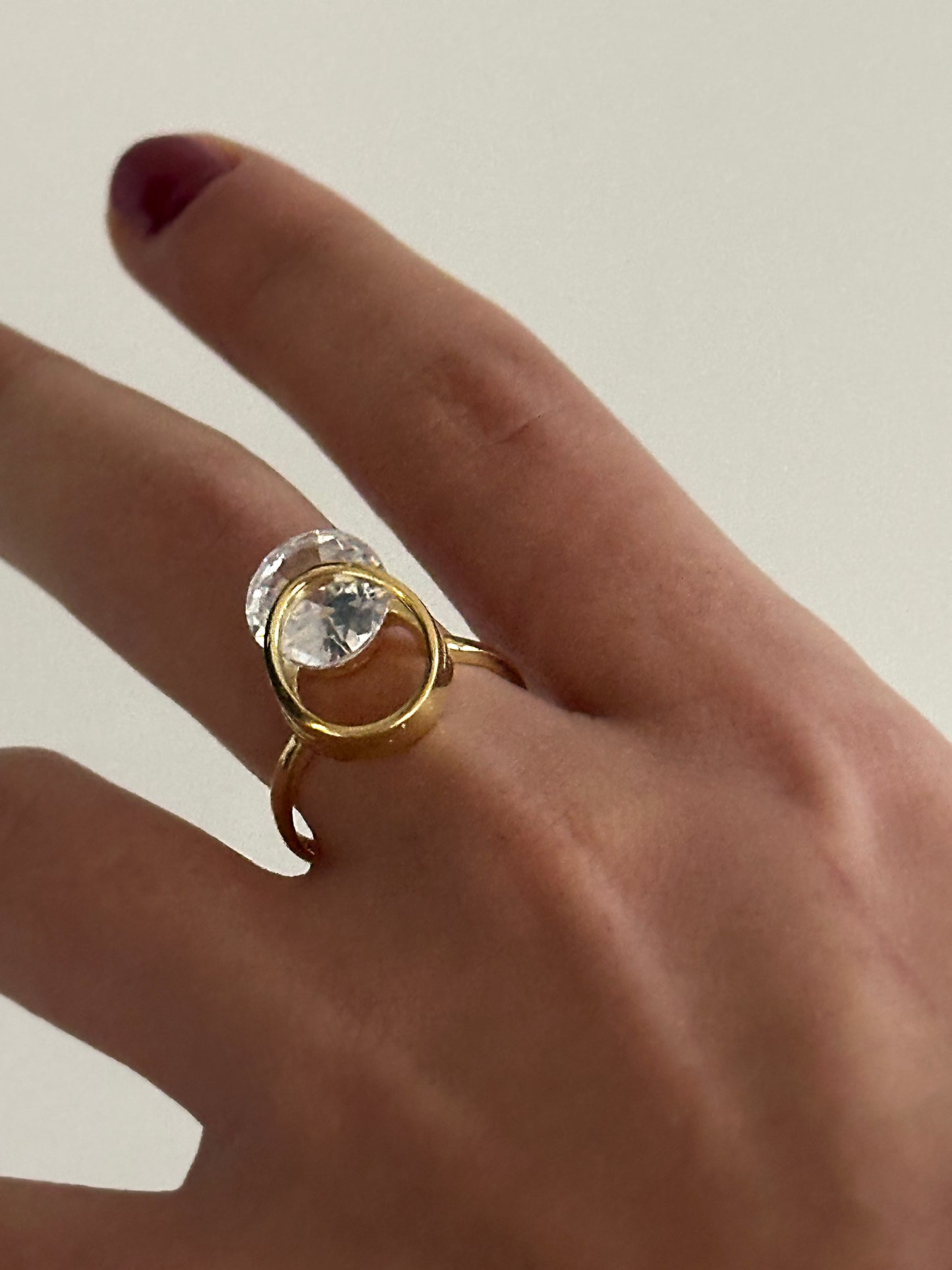 Diamond intersect yüzük