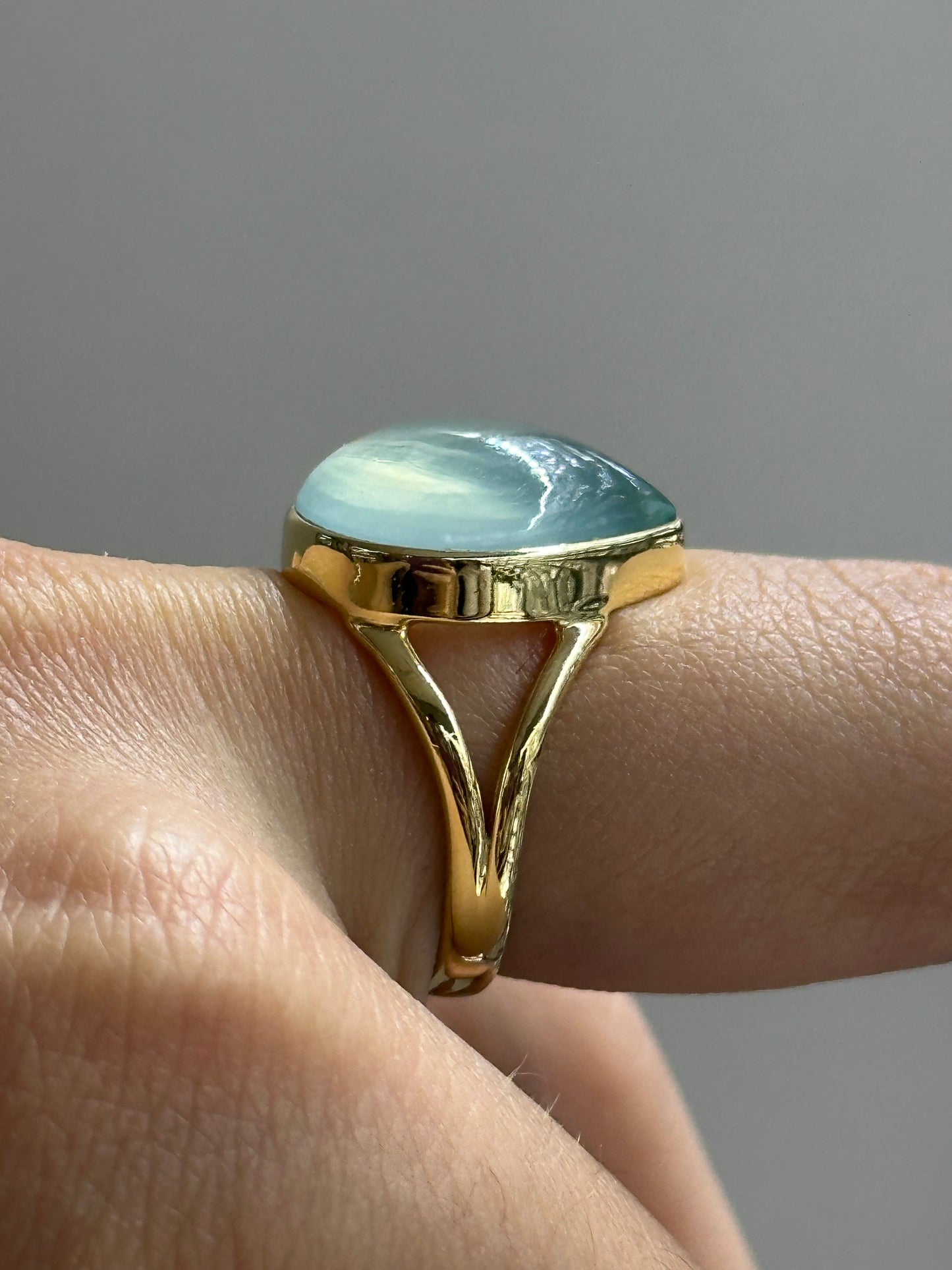 925 Aquamarine Gemstone ring