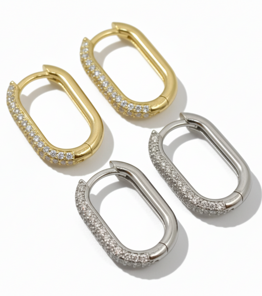 Shiny Rectangle Earring