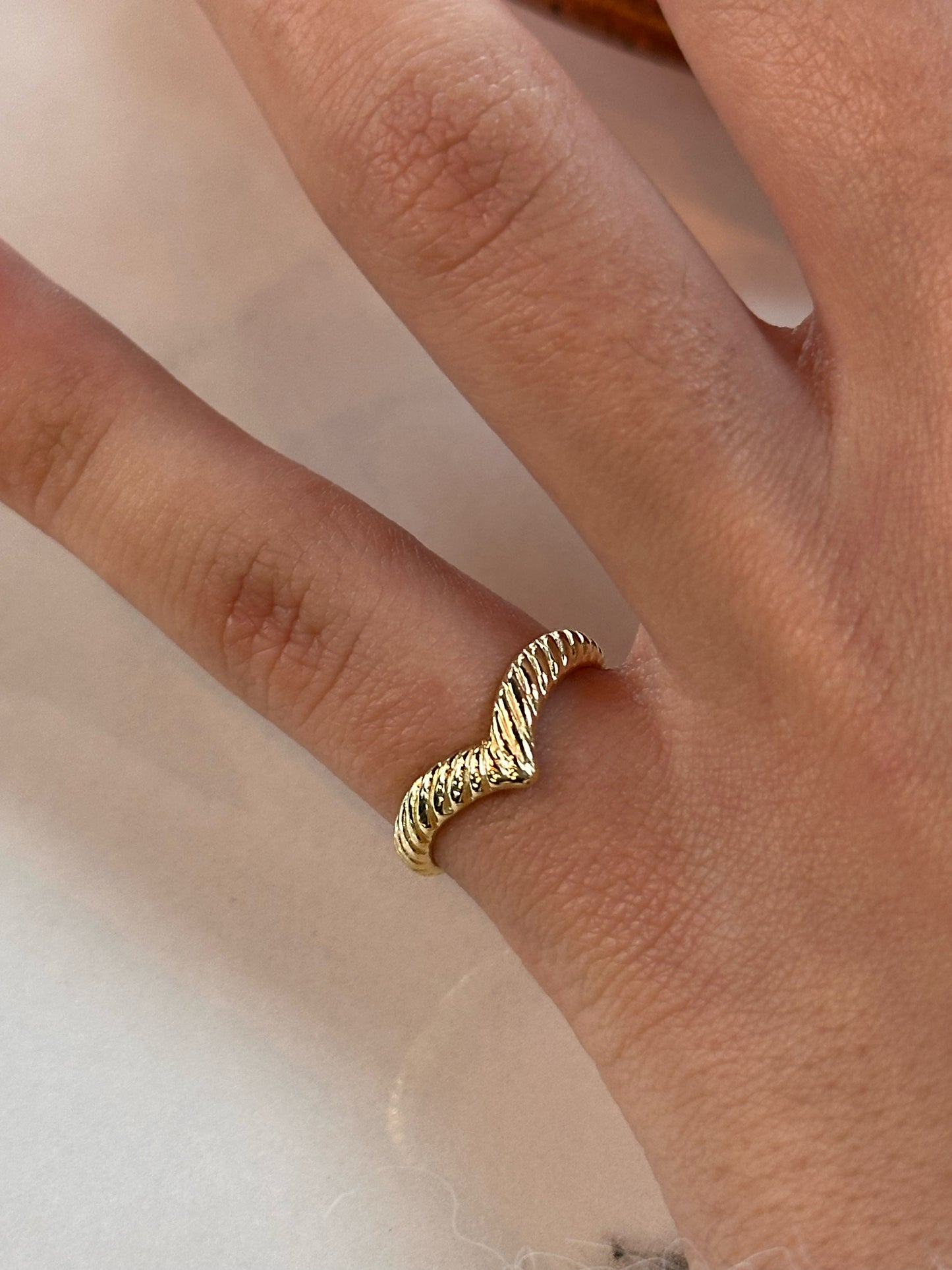 925 V little finger ring