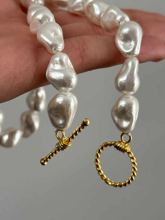 925 Irregular Sea Wave Necklace