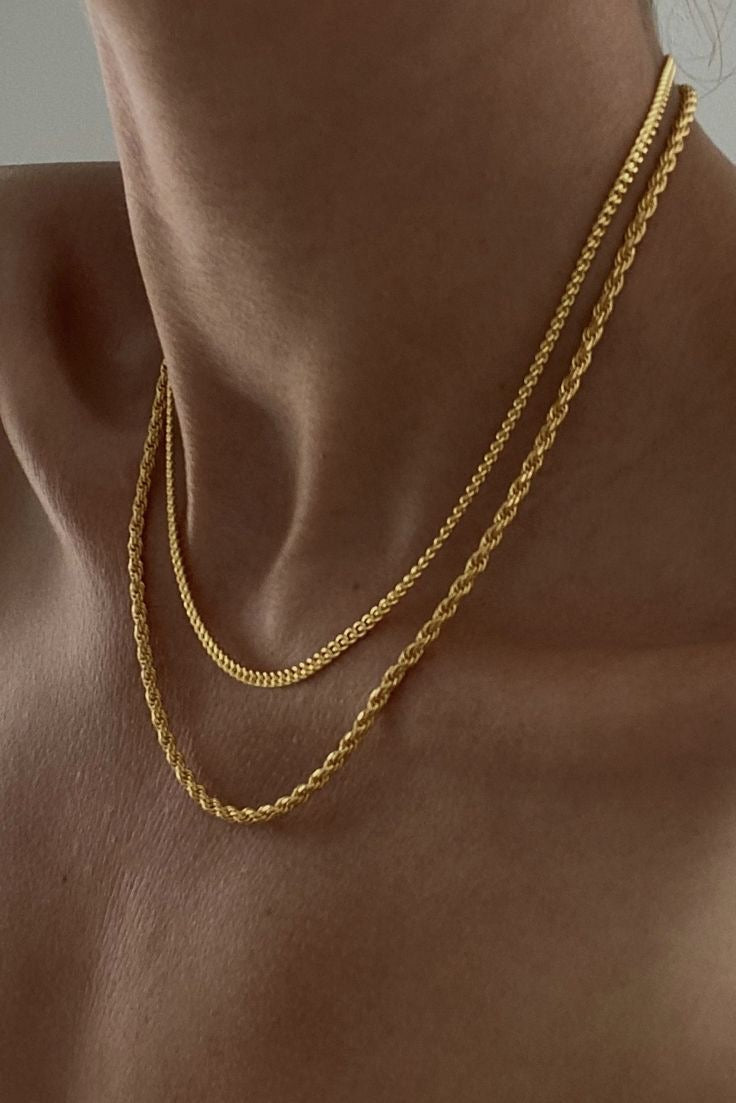 Kalın büküm zincir kolye