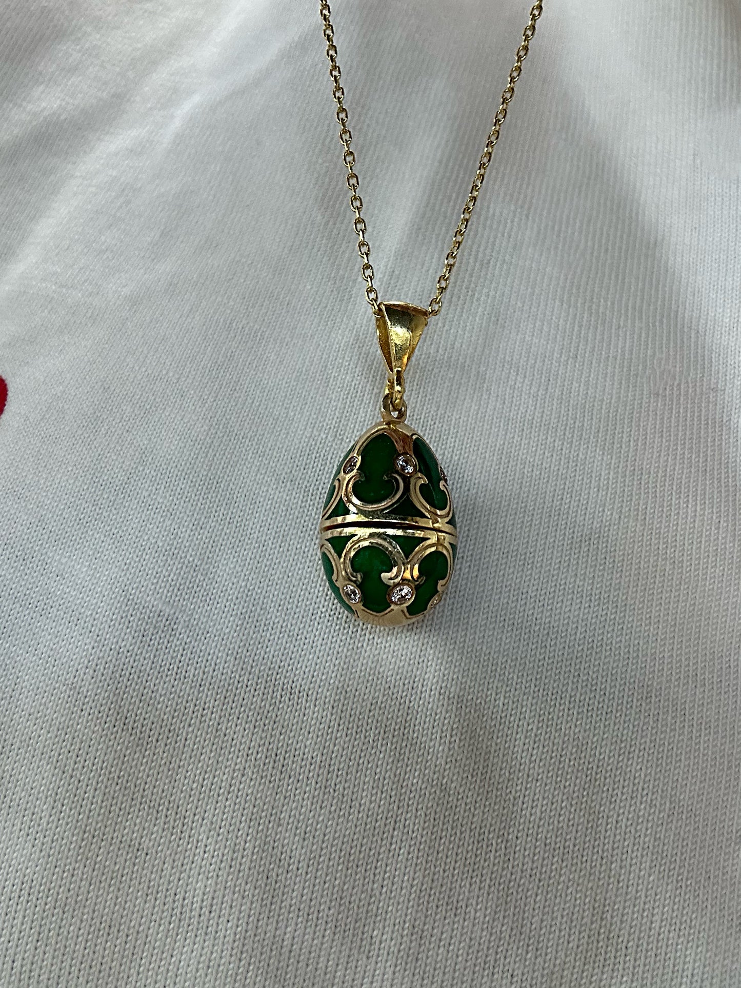 925 Luck Egg Necklace