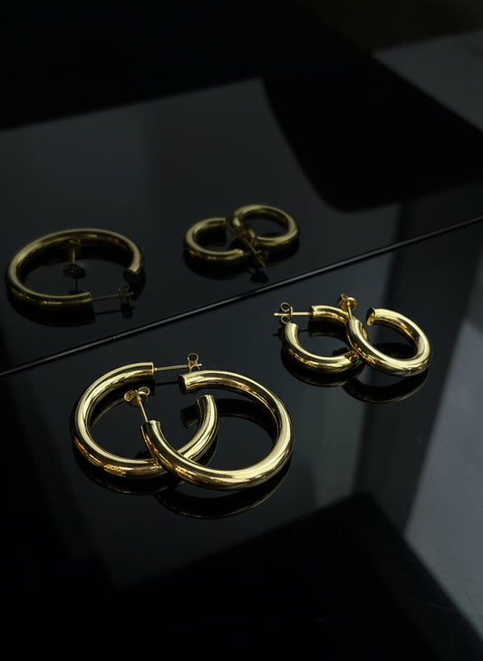 925 Undone Hoop earring