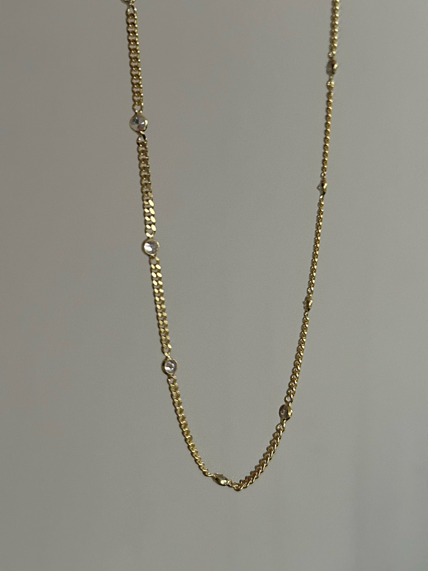 925 Gemstone Curb Chain