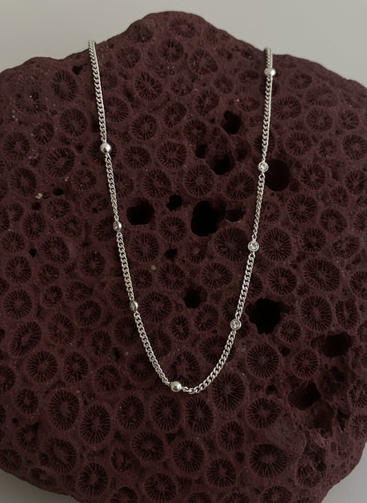 925 Gemstone Curb Chain