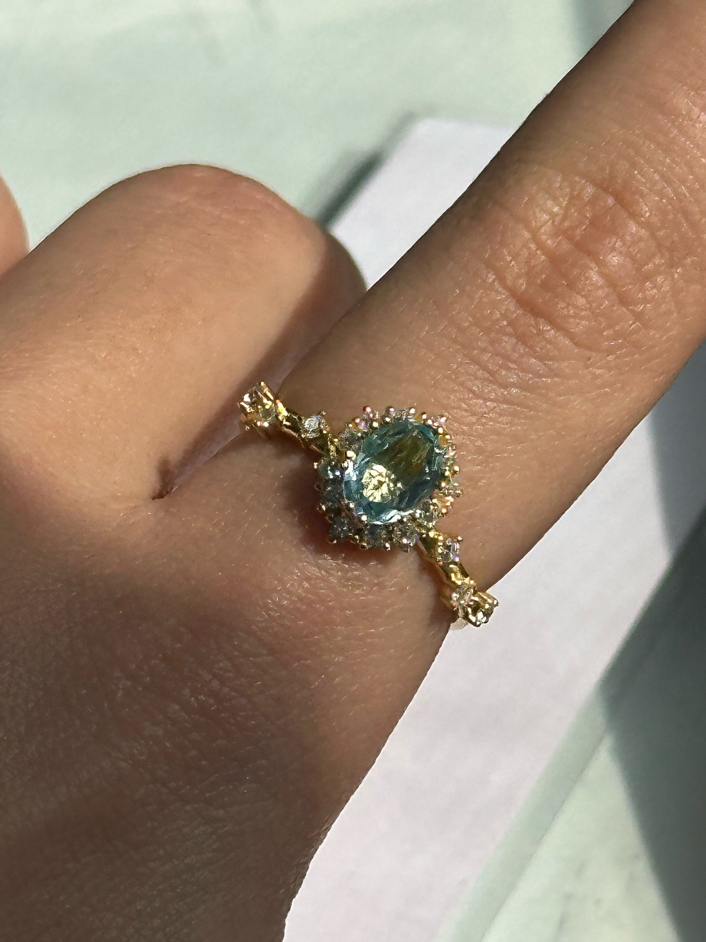 925 Blue Topaz Ring