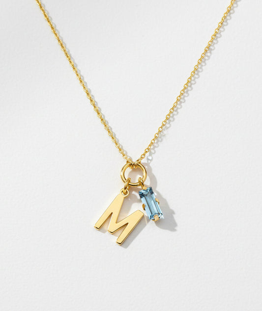 925 Shiny Swarovski letter necklace