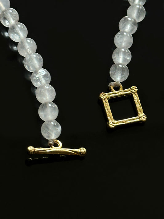 Rose Quartz Gem Necklace