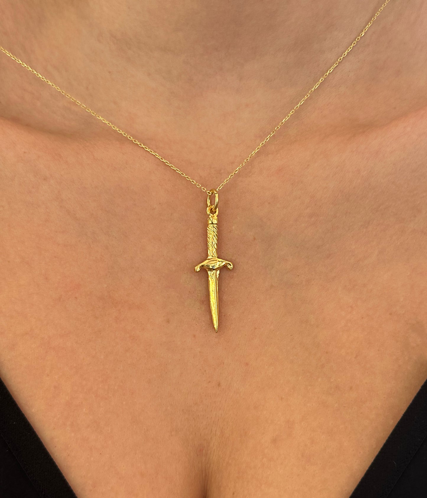 925 Warrior sword necklace