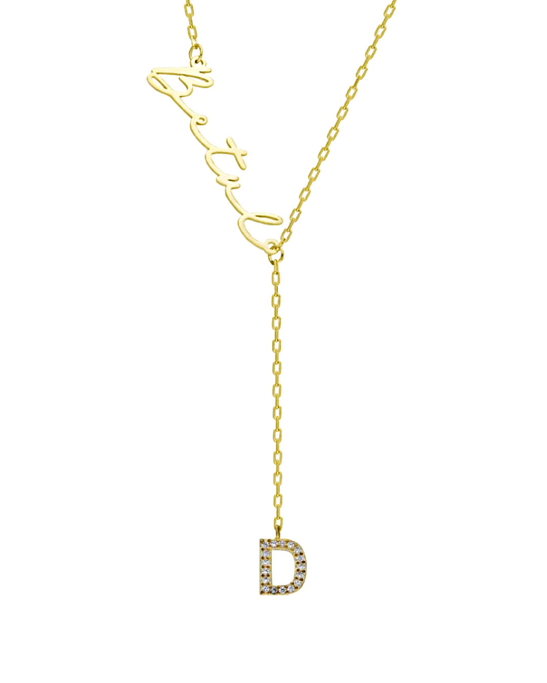 925 customized letter name necklace
