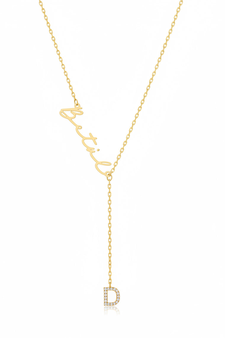 925 customized letter name necklace