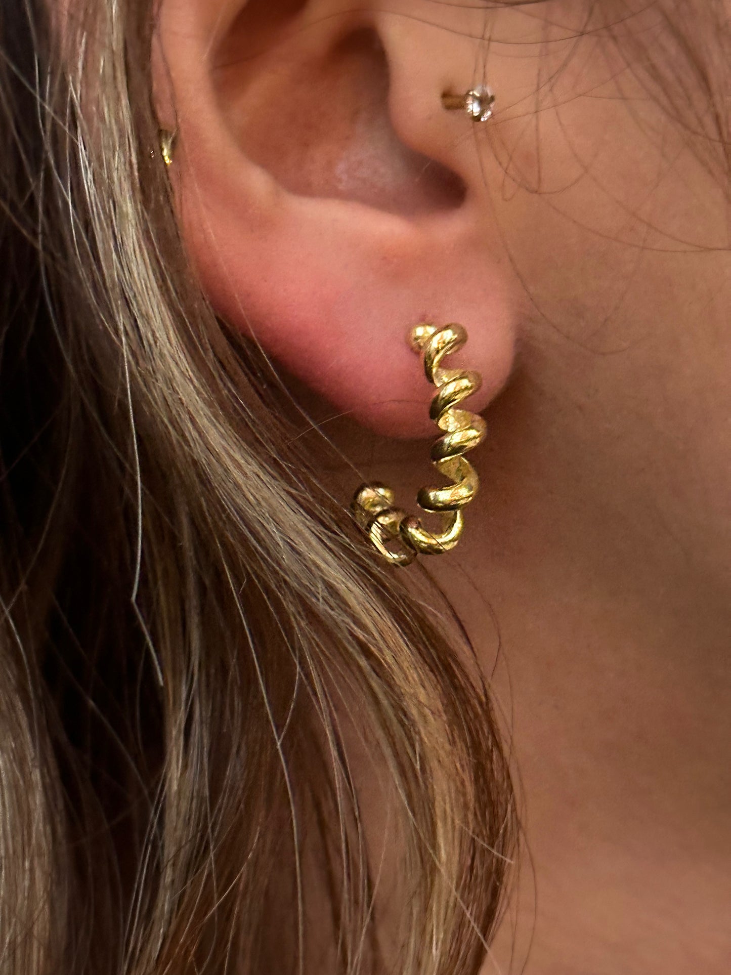925 Wire Hoop earring