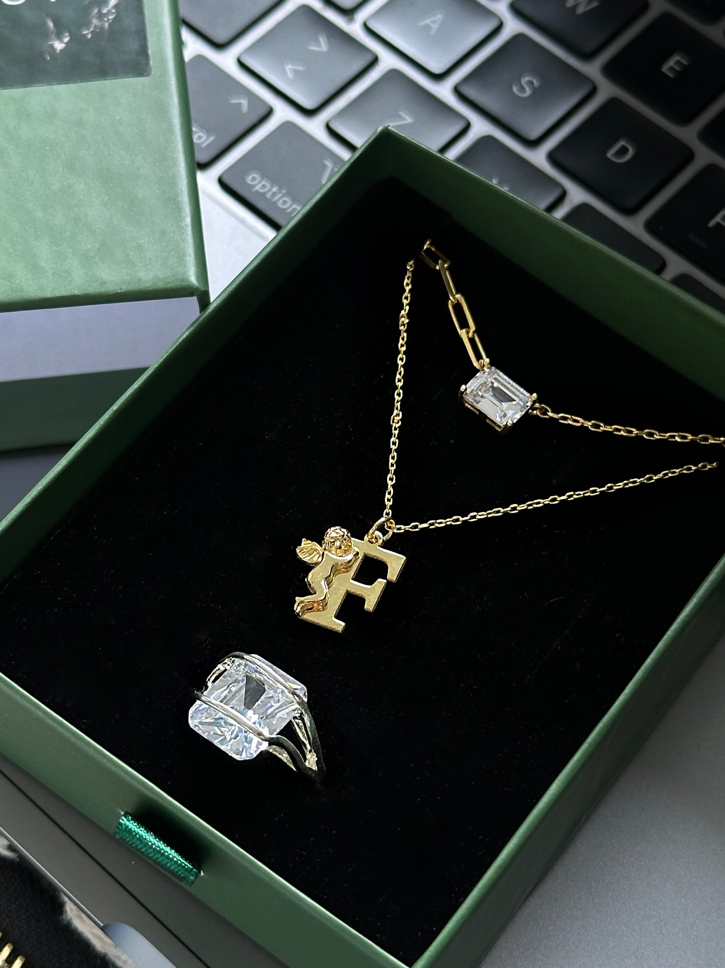 The 925 Angel Letter Necklace