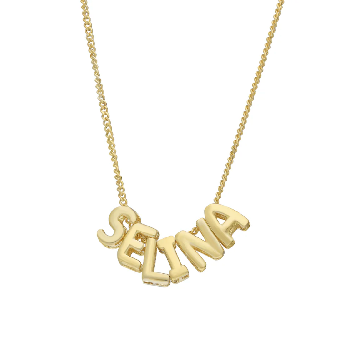 Baloon Letter Name Necklace
