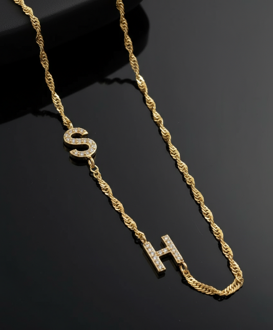 Old Chain Letter Necklace