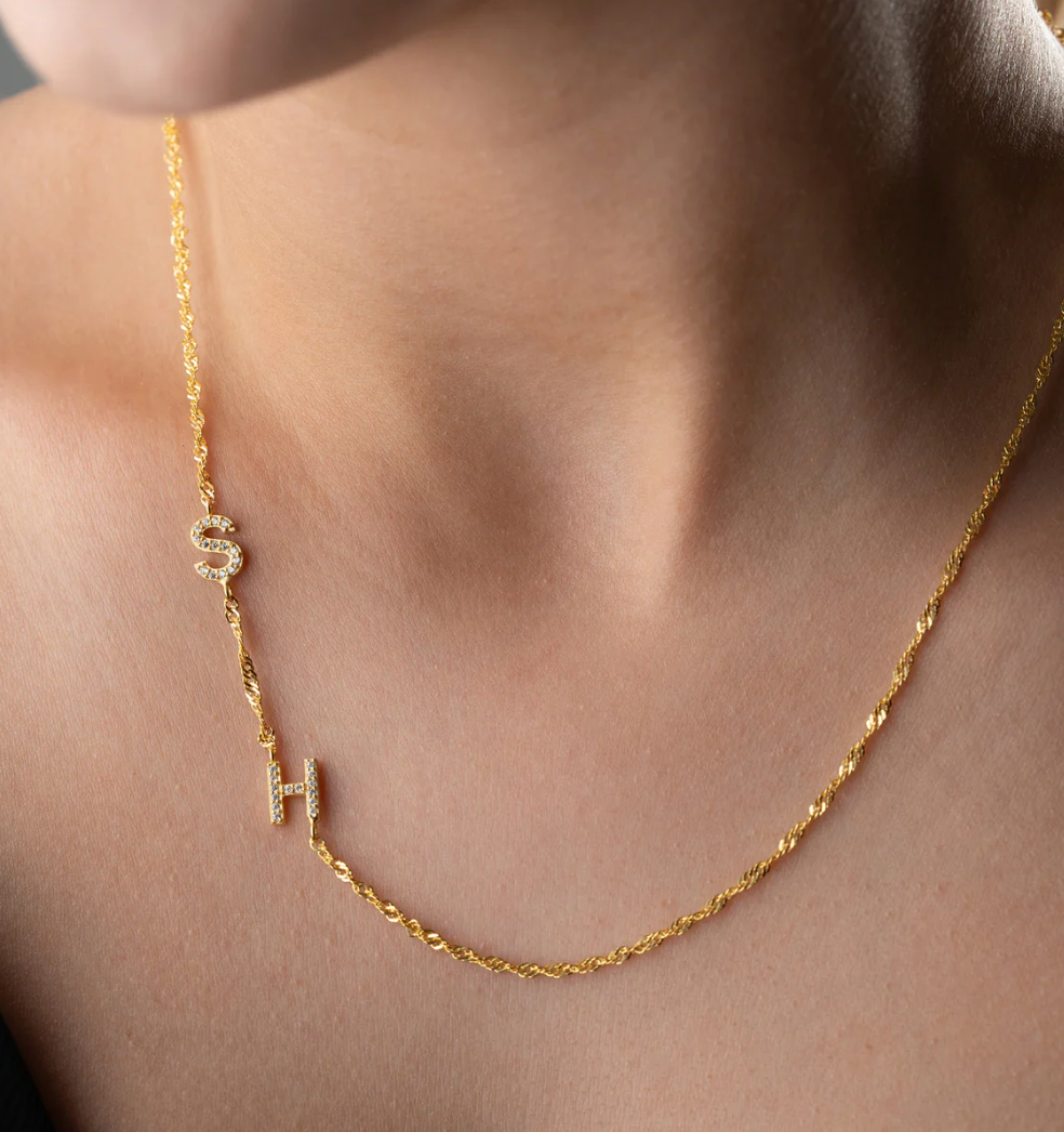 Old Chain Letter Necklace