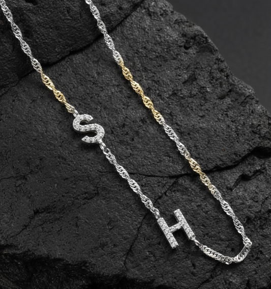 Old Chain Letter Necklace