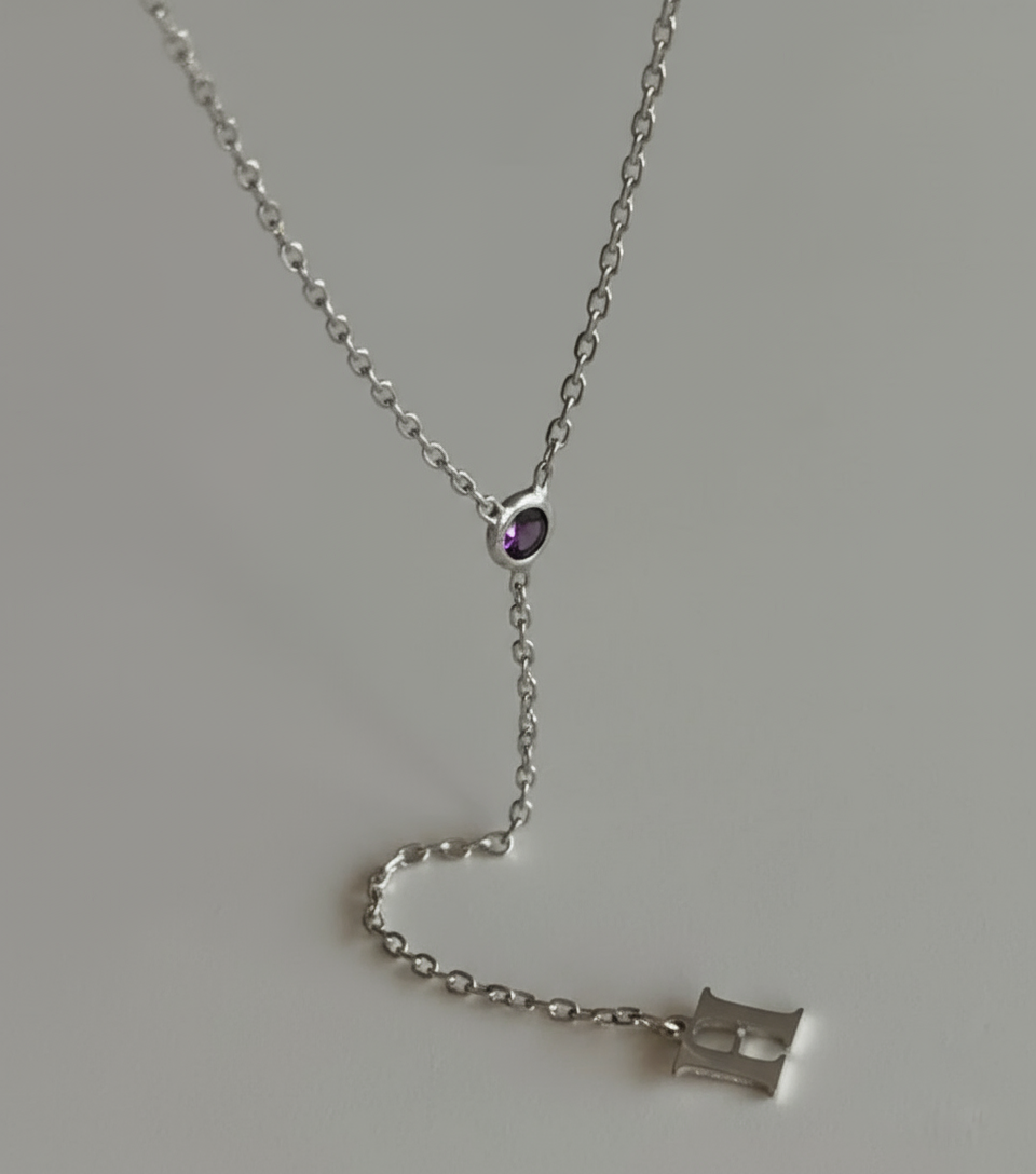 Birthsone Drop Necklace