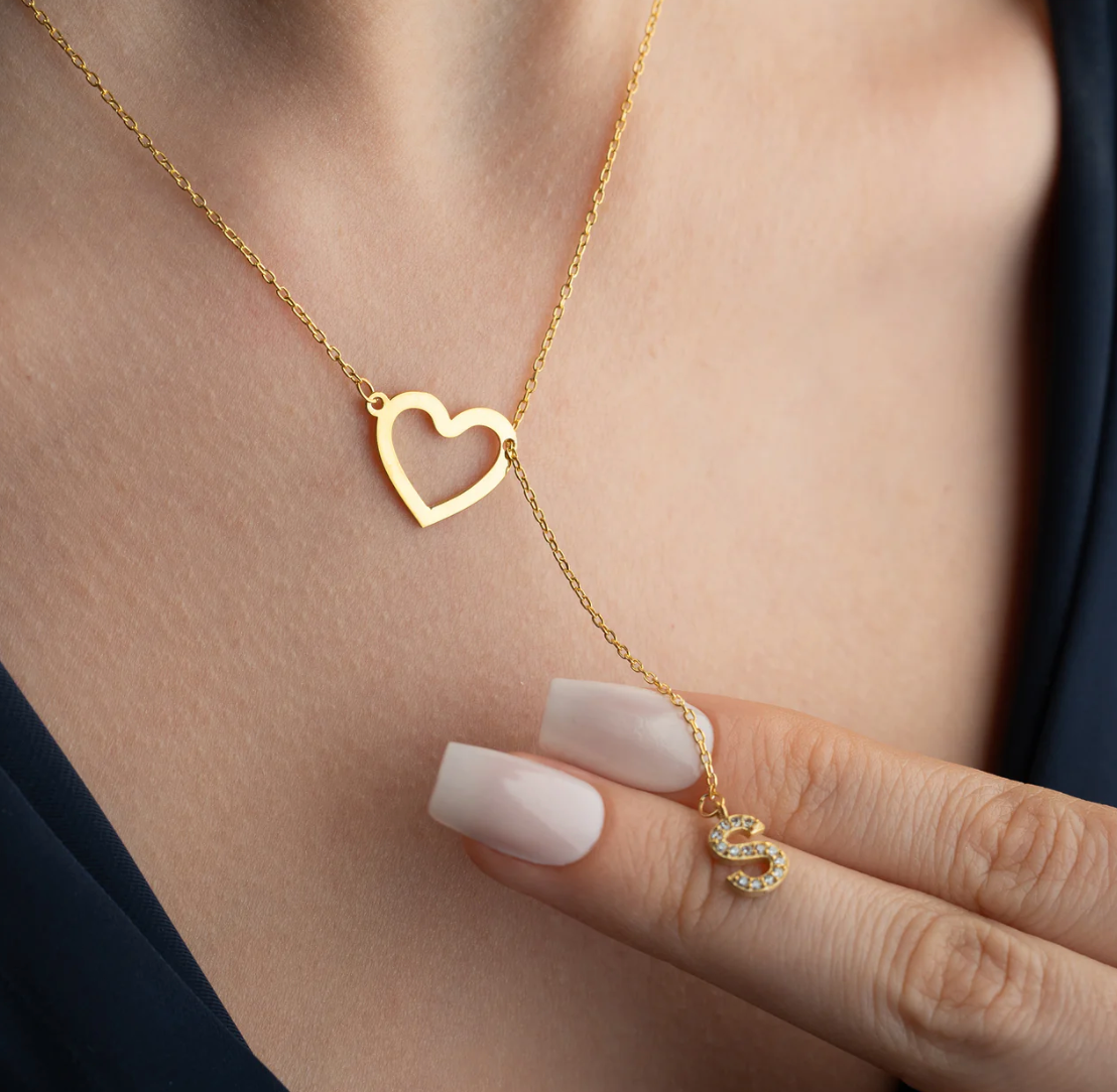 The 925 customized heart necklace