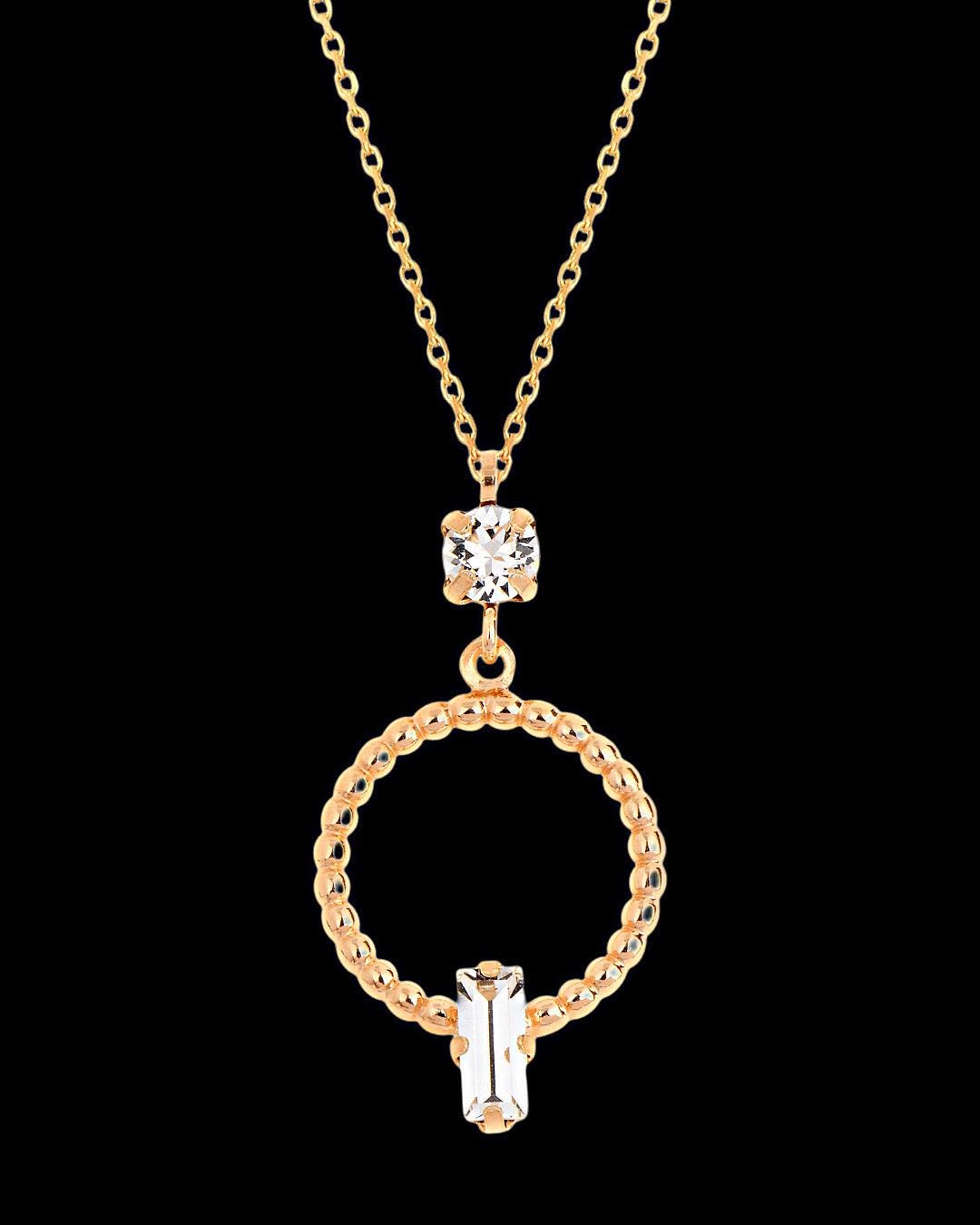 The 925 Elayne Swarovski circle necklace