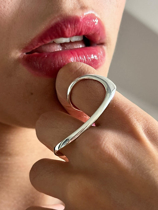 The 925 Two finger Scintilla ring